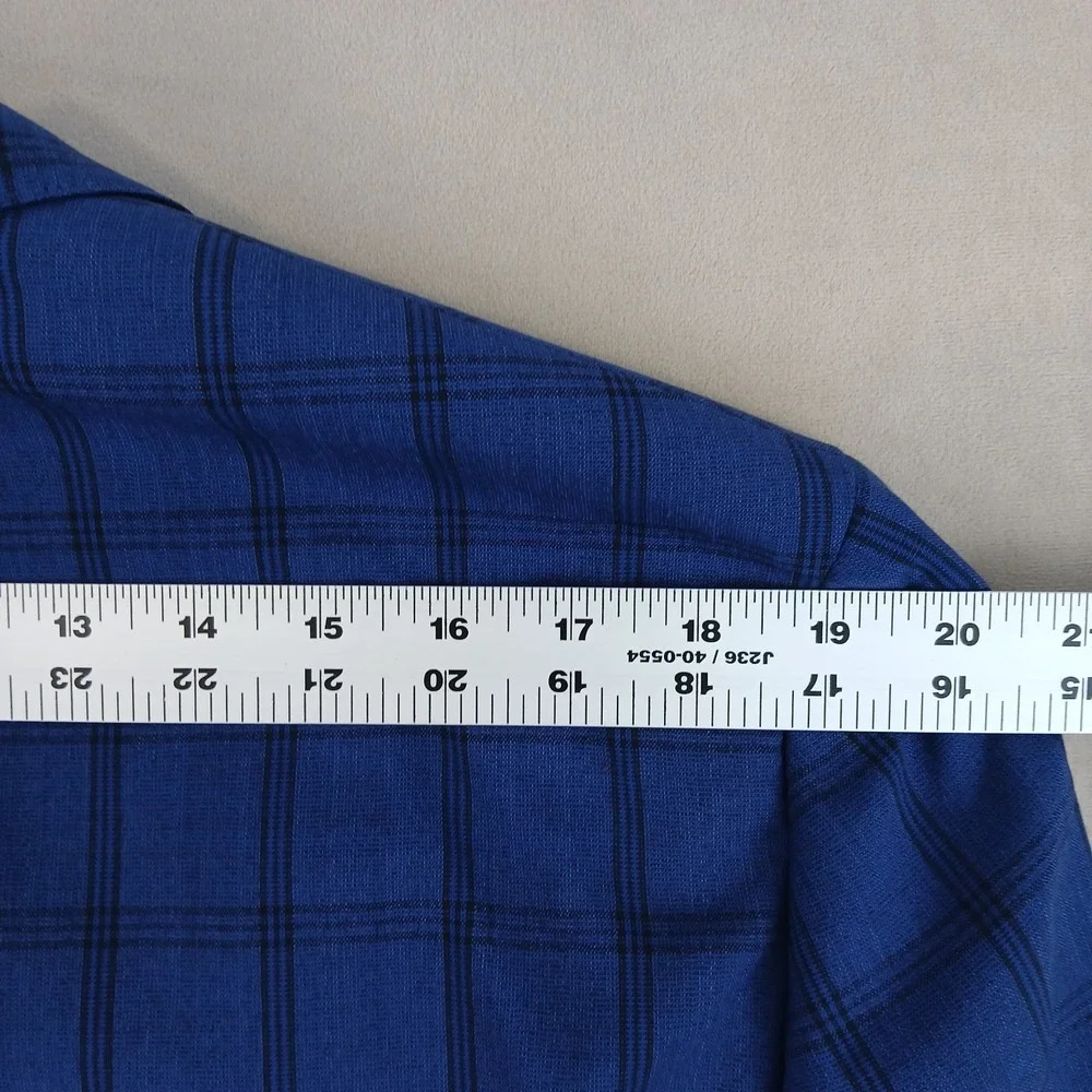 Bonobos Tollegno 1900 44L Mens Blazer Jacket Unstructured Blue Plaid 22x31